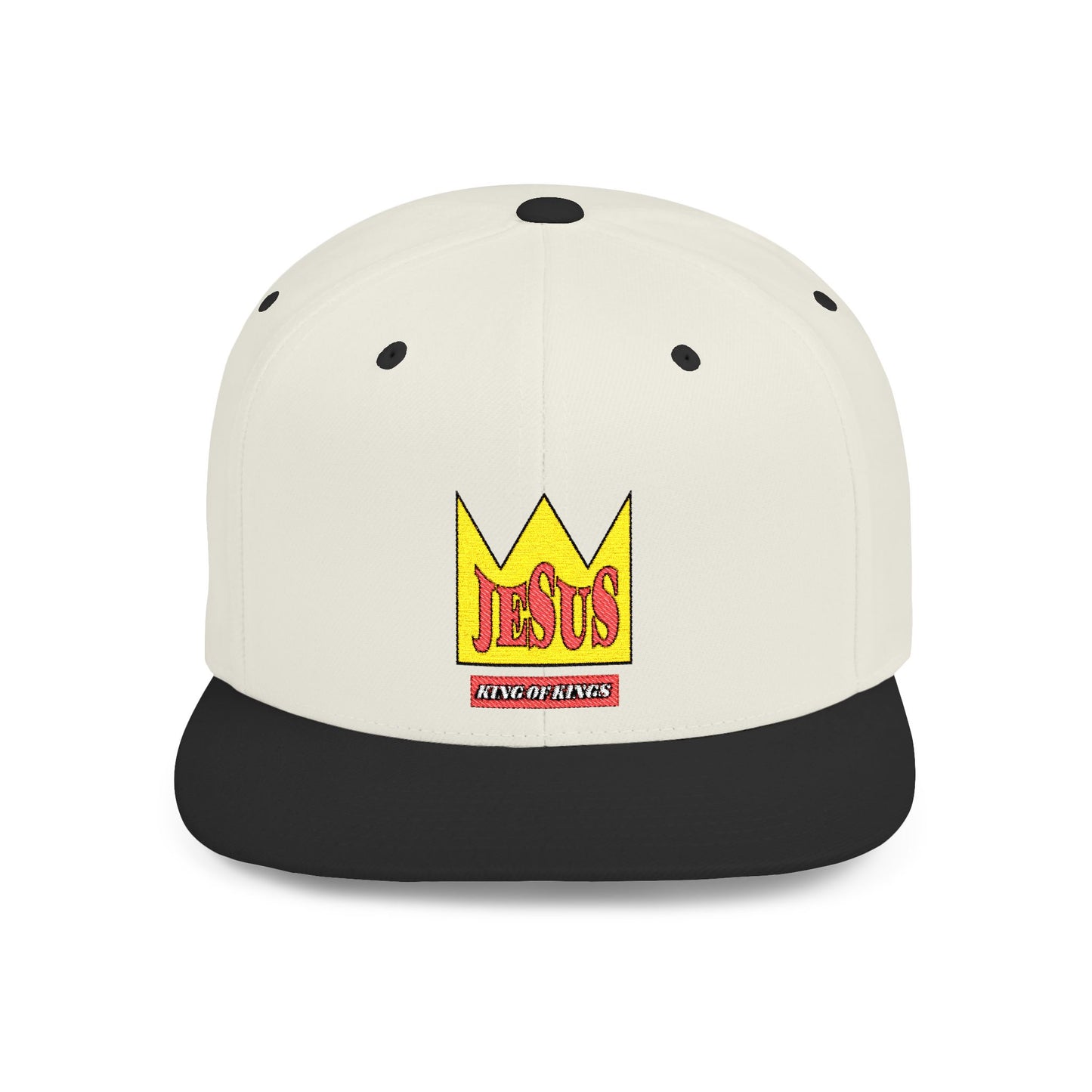 Jesus King Of Kings Flat Bill Snapback Hat - Stylish Christian Headwear